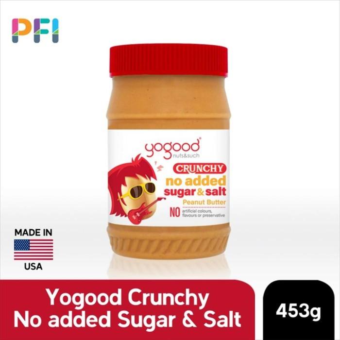 

Selai Yogood Peanut Butter Crunchy No Sugar & Salt 453Gr