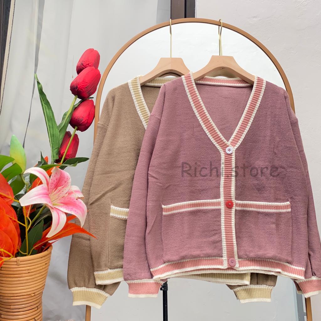 CARDIGAN CLARISSA KANCING TERBARU