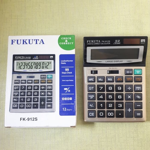 Kalkulator Fukuta FK-912S / Calculator 12 Digit /Kalkulator Digital