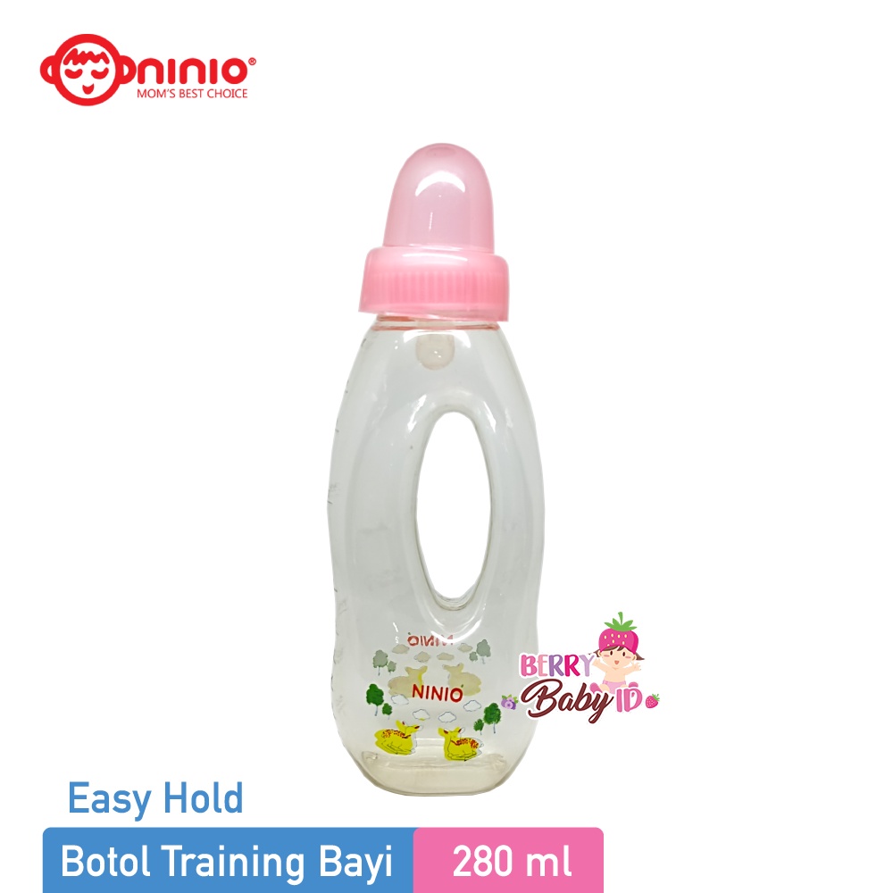 Ninio Easy Hold Training Bottle Botol Minum Bayi Anak 160 280 ml Berry Mart