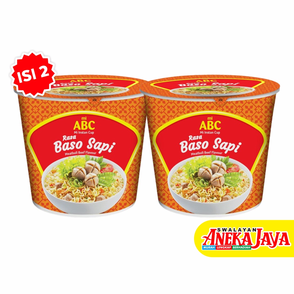 

ABC MIE INSTAN CUP KUAH RASA BASO SAPI ISI 2 PCS