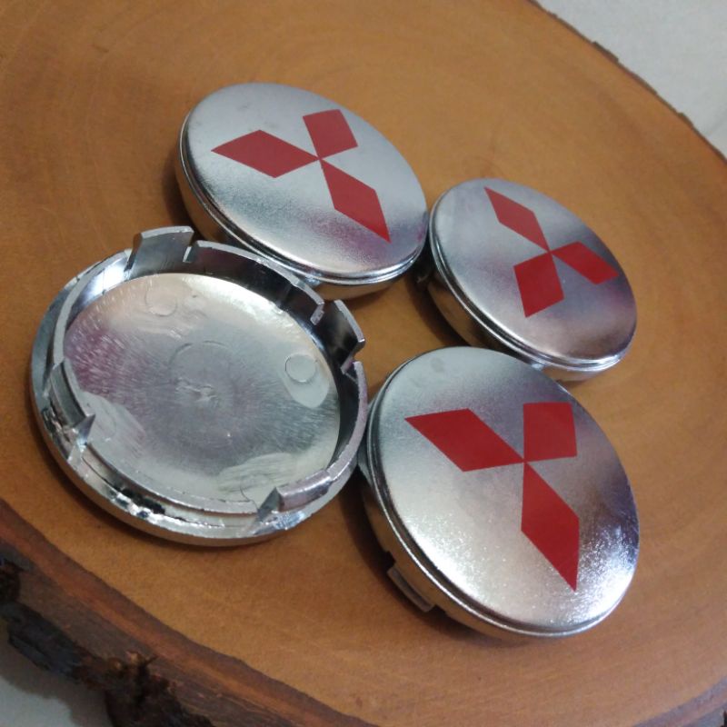 dop roda tutup velg mitsubishi pajero Triton crome diameter 6 cm