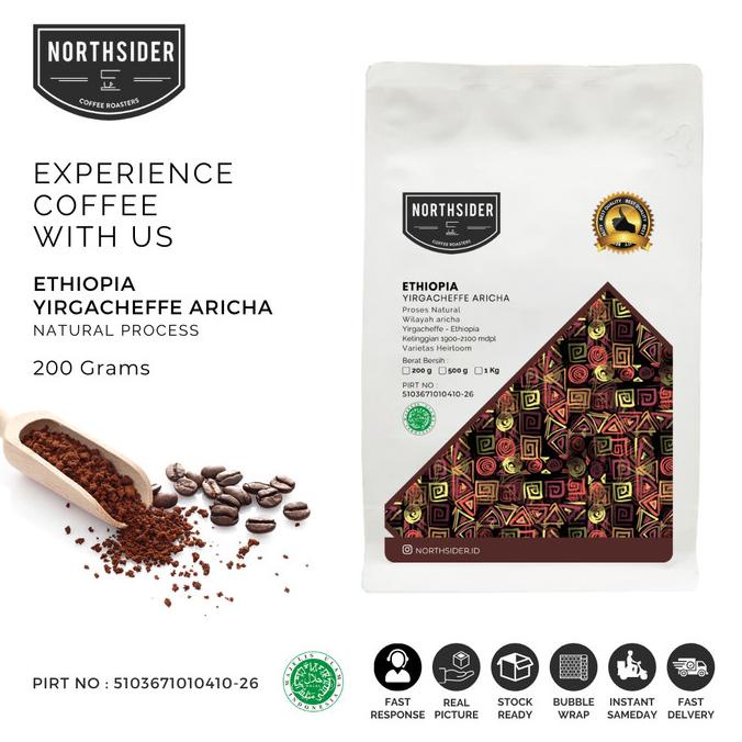 

TERBARU BIJI KOPI ARABIKA ETHIOPIA YIRGACHEFFE ARICHA NATURAL 200GR ROASTED /KOPI RUBE/KOPI KAPAL API/KOPI SLB/KOPI PEJUANG/KOPI BUBUK