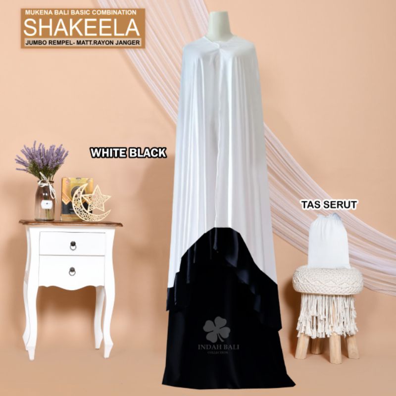 mukena Shakeela/ mukena Bali polos/mukena salwa