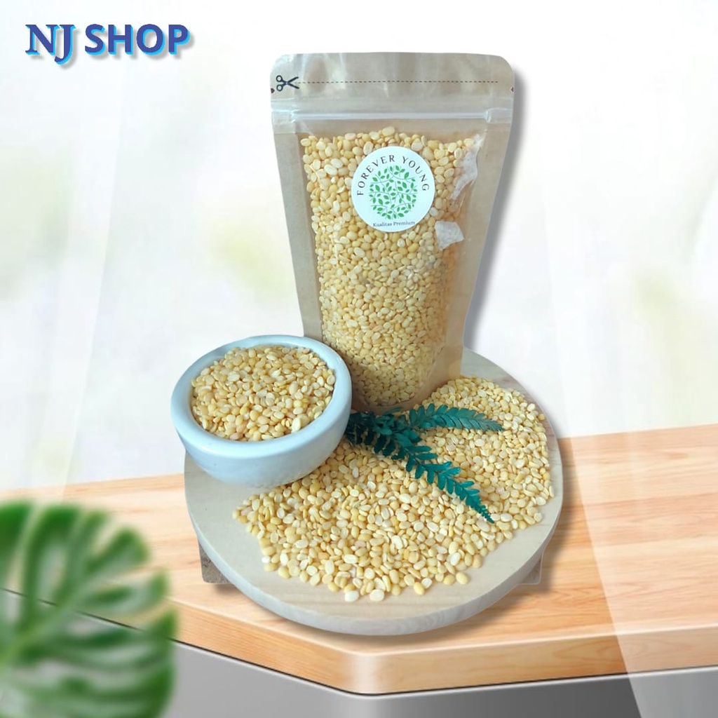 

[Healthy Food] - Kacqng Hijau Kupas Organic Hulled Mung Bean Kacang Ijo Kupas Kualitas Premium