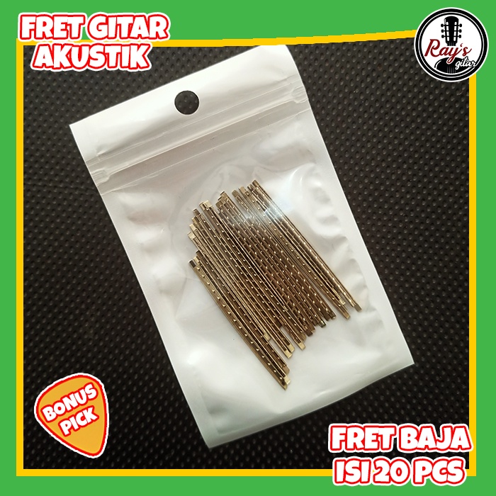 Fret Gitar Akustik - Baja - Isi 20 Pcs