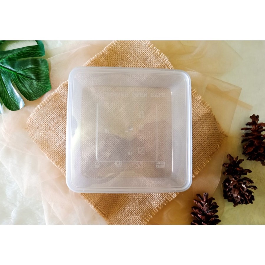 TINWALL KOTAK MAKAN 1000 ML SQ ISI 25 PCS