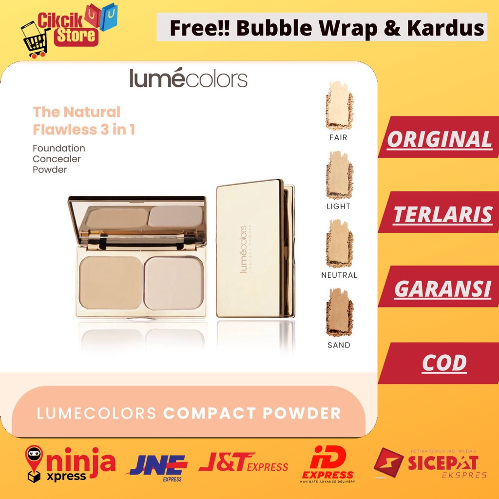 Lumecolors Compact Powder, Bedak Padat Lumecolors, Lumecolors Compact Powder Two Way Cake Bedak