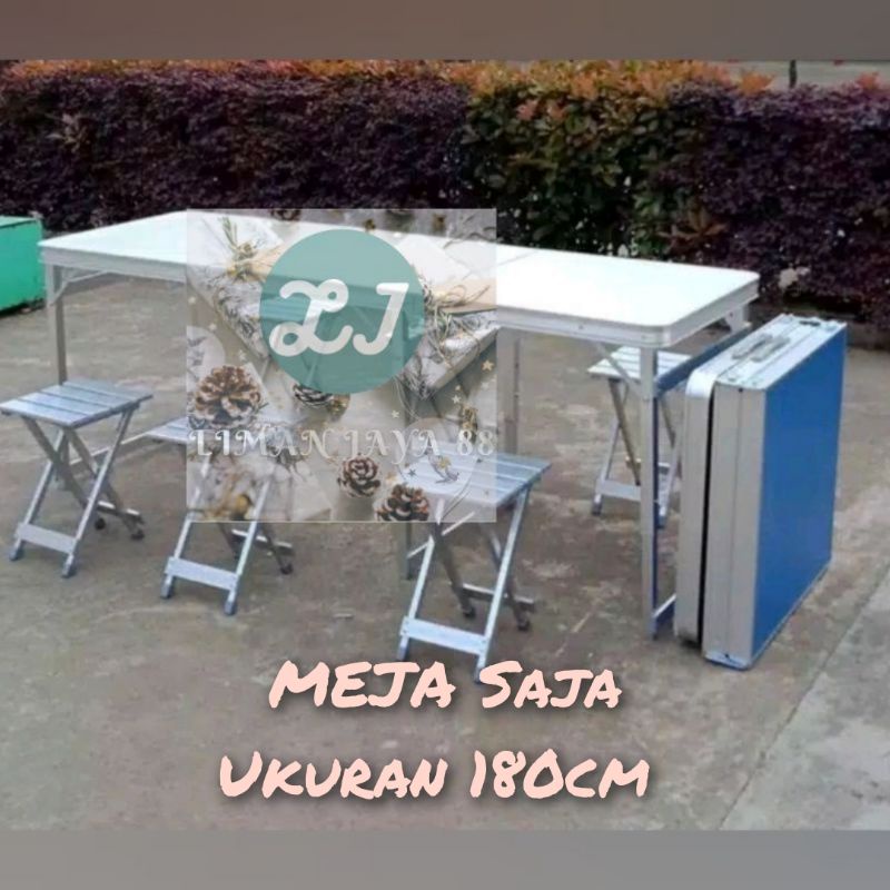 MEJA LIPAT 180 Cm X 60 Cm  /MEJA LIPAT KOPER MEJA Pameran Jualan Serbaguna