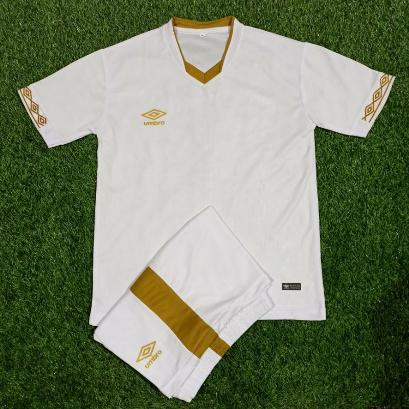 PRINTING Stelan Jersey Futsal Jersey Sepakbola Umbro Classic Putih gold model Jersey PSM MAKASSAR 20