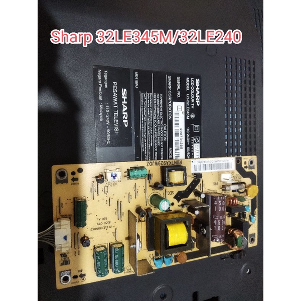 SPAREPART TV LED SHARP PSU 32LE345M/32LE240M