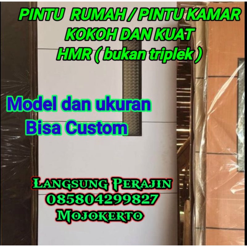 Pintu Kamar / Pintu Rumah plus lubang kunci / Pintu Murah / Pintu Minimalis Aneka Variasi