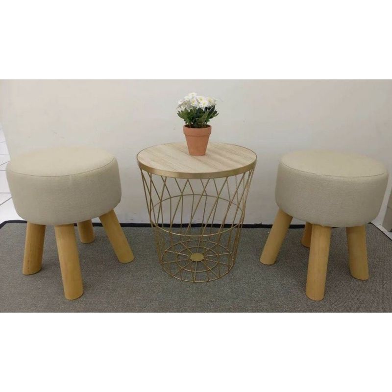 TANGO STOOL SET TIERRA MEJA/SET STOOL MEJA KERANJANG