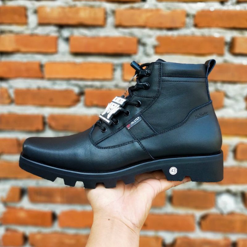 Sepatu Pdh Tni Polri Security Satpam Kulit Sapi Asli Berkualitas Merk MR.MASTER Untuk Dinas Kerja Kantor Formal