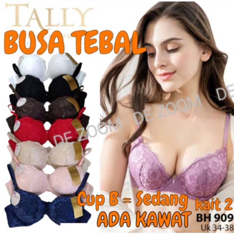 BH Busa Tebal Berkawat Brokat Tally 909 Cup B kait 2