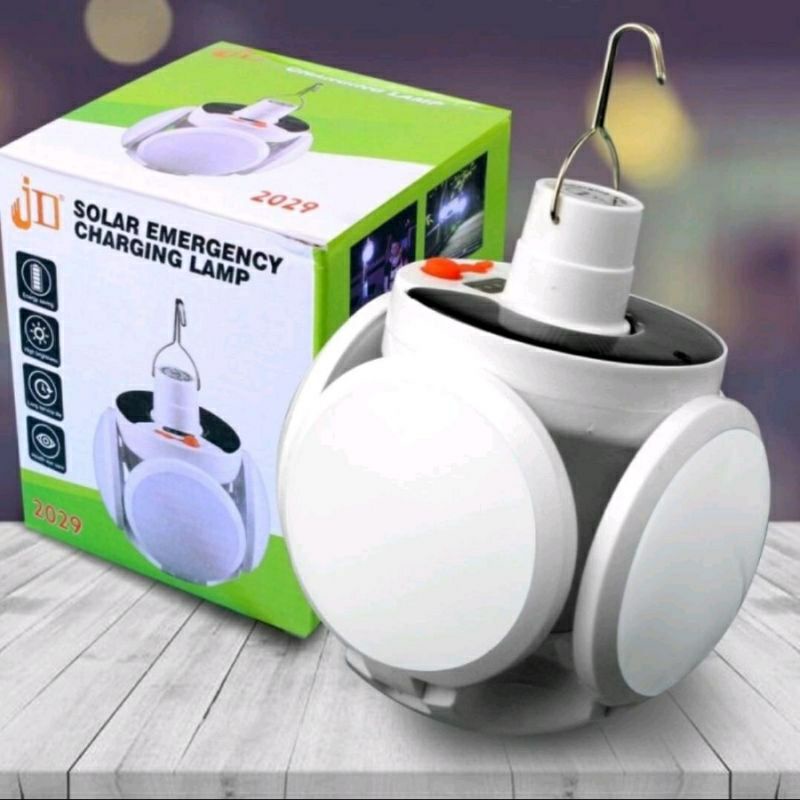 Lampu Solar Emergency LED Lipat Dragon 5 Sisi Gantung Rechargeable