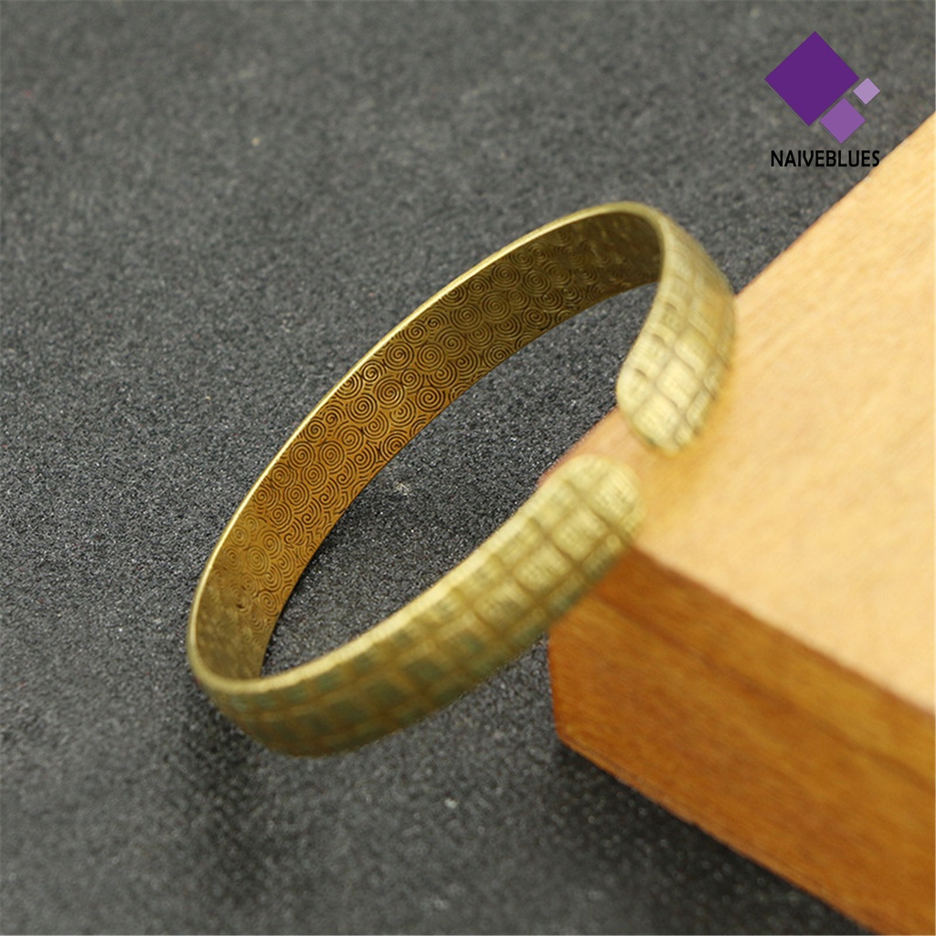 Gelang Bangle Adjustable Bahan Kuningan Untuk Pria Dan Wanita