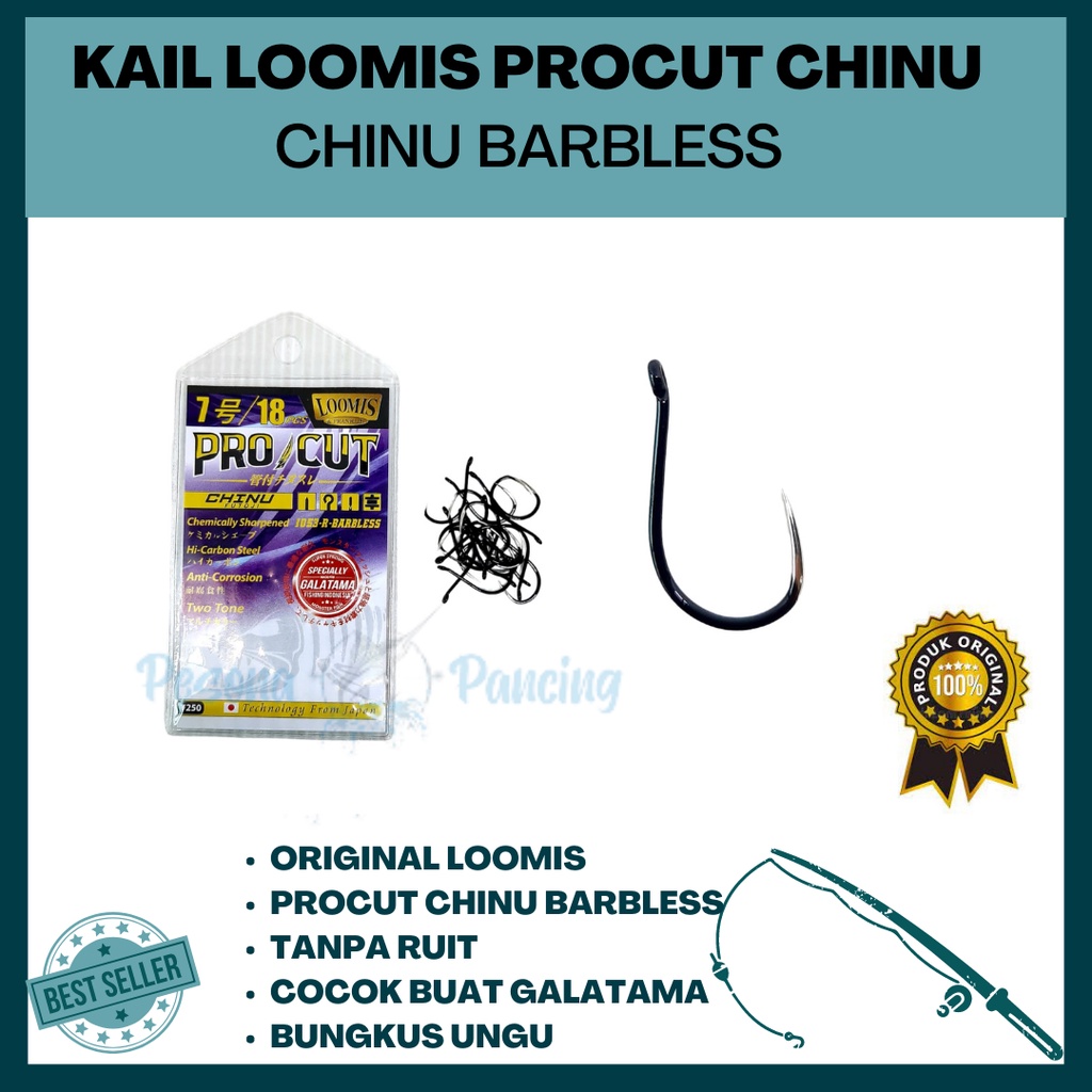 Kail Pancing LOOMIS PROCUT CHINU BARBLES UNGU