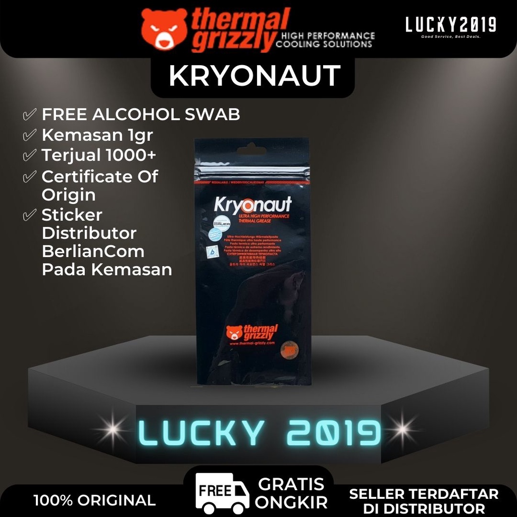 Thermal Grizzly Kryonaut 1gr High Performance Thermal Paste 100% ORIGINAL AUTHORIZED SELLER