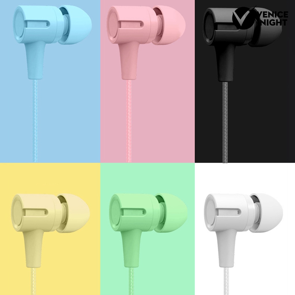 (VNEP) (Berkabel) L201 Headset Earphone Gaming In-ear Bass Stereo Kabel Jack 3.5mm Dengan Mic Untuk Handphone