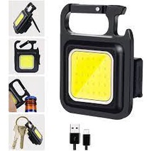 ( COD )Mini Cob Keychain Lampu Senter Led Portable Light Usb Rechargeable Emergency Dengan Gantungan Kunci camping kemah SAKU PEMBUKA BOTOL MAGNET SUPER TERANG