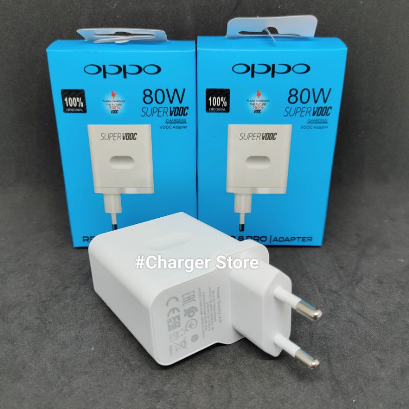 Adaptor Batok Charger Oppo 80W SUPER VOOC DART Fast Charging