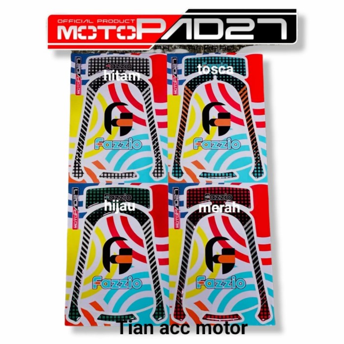 Motopad27 Stiker Resin Cover Lampu Belakang Yamaha Fazzio