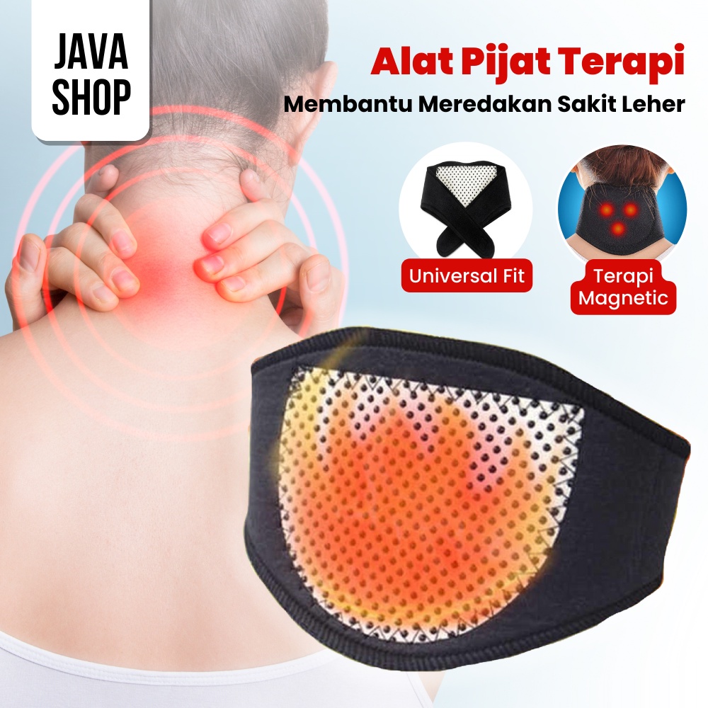 javashop Alat Pijat Terapi Sakit Leher Dengan Magnet Turmalin
