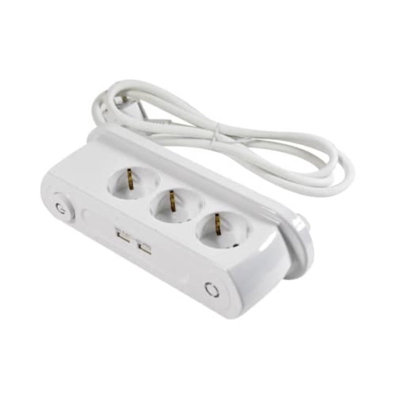 KRISBOW STOP KONTAK 3-5 SOKET &amp; 2 PORT USB/ACE MULTISOCKET 5 OUTLET/ACE KABEL EXTENSION/ACE KABEL ROLL/ACE ADAPTOR TRAVEL/ACE KABEL STOP KONTAK