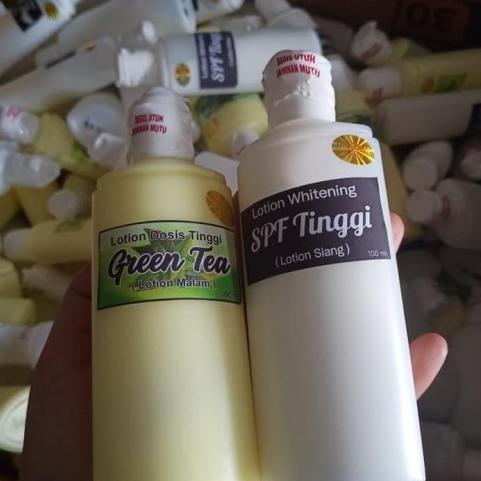 GRATIS ONGKIR HB GREEN TEA PAKET SIANG & MALAM / HB DOSTING/ LOTION GREEN TEA ORIGINAL MEMUTIHKAN # 