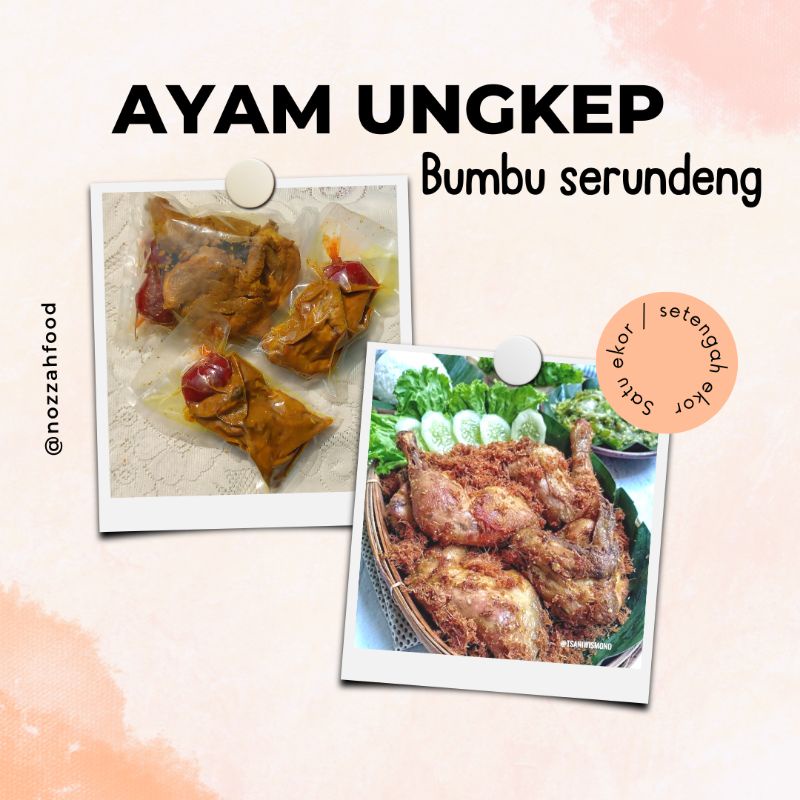 

AYAM BUMBU SERUNDENG (MATANG) 1 EKOR POTONG 4