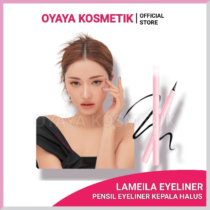 Lameila Eyeliner Pensil Cair Eye liner Warna Hitam Tahan Lama Kepala Goresan Halus Rapi Dalam Pembuatan Garis Goresan Pada Kelopak Mata BERKUALITAS OYAYA KOSMETIK pekanbaru Grosir Ecer Riau