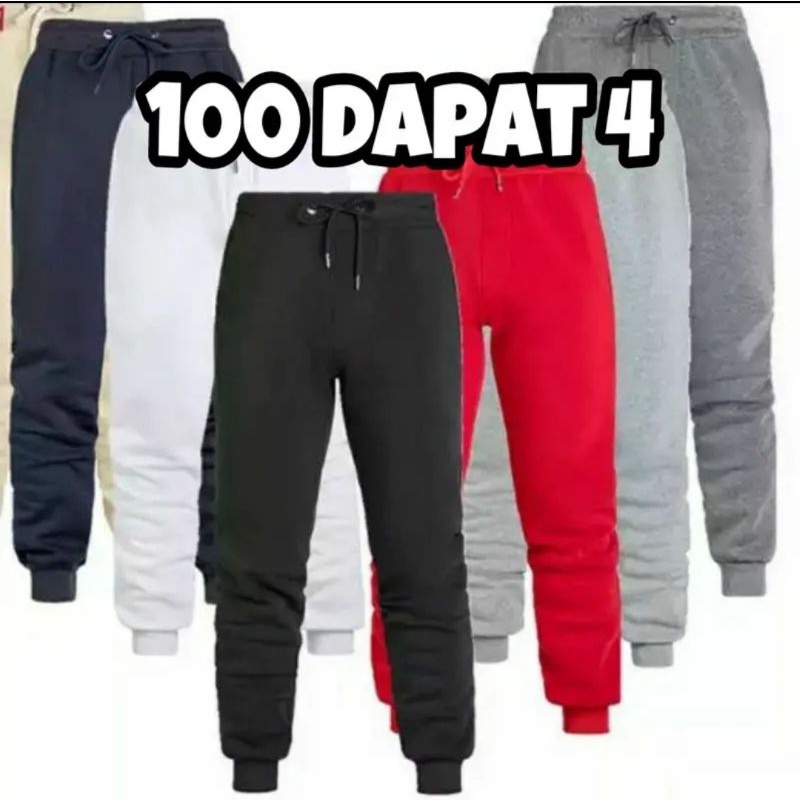 CELANA PANJANG JOGER TRAINING DEWASA babytery Paket Usaha 100 Ribu 4 Pcs