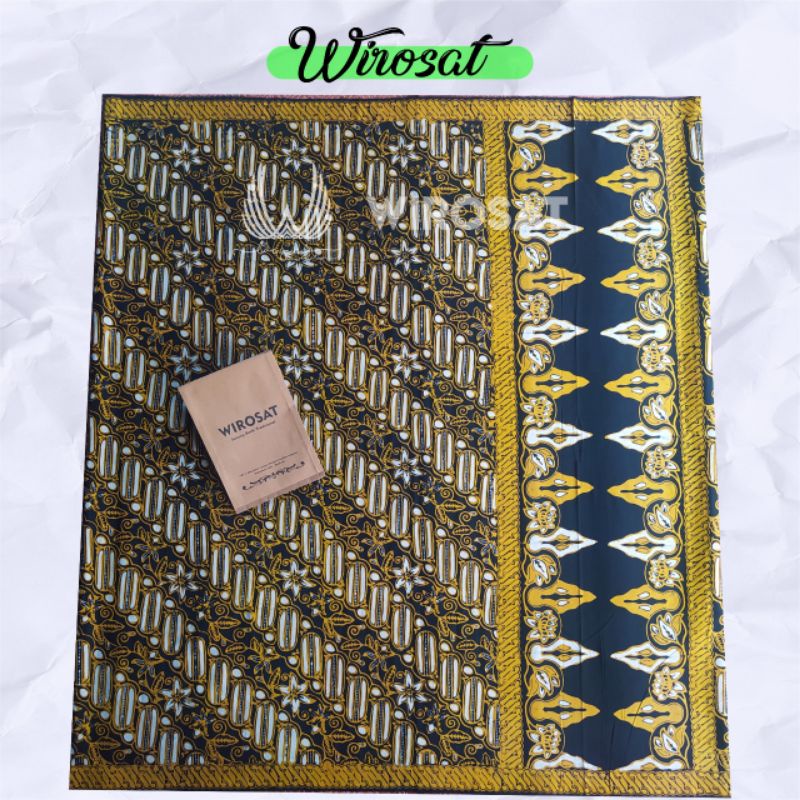 Sarung Batik Printing Wirosat Corak Kuning