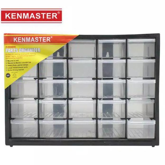 Kotak Plastik Kenmaster Rak Drawer 25 Susun Laci 25Slot Rak Susun Rak Plastik Kotak Kotak 25 Susun