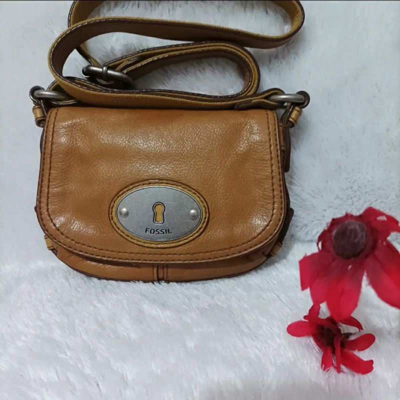 (TER DP) sling Fossil Preloved / Fossil maddox small FOSSIL ORIGINAL 100%