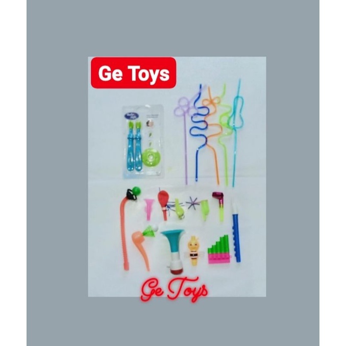 (GE TOYS) PAKET DASAR ALAT TERAPI WICARA/ALAT TIUP/STIMULASI OROMOTOR BALITA DAN ANAK