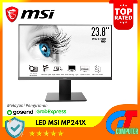 Monitor LED MSI MP241X 24&quot; 1080p 75hz VGA HDMI Vesa 75 x 75mm - MP241X