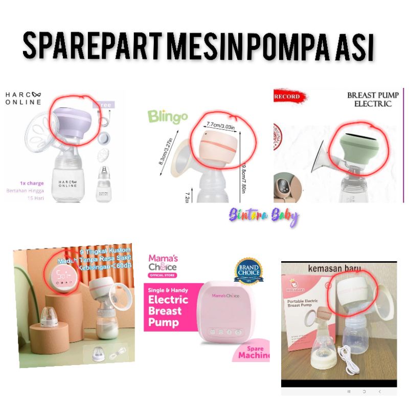 Mesin Pompa Asi Yomi Portable Sparepart Yomi / Mesin Mama Choice / Mesin Harcoo Online RH 289 Mesin Pompa Asi Portable Dll ZX 199 / Mesin Mocababy Mesin Sidmool D201