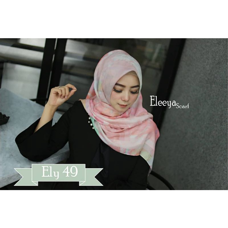 HIJAB SEGIEMPAT MOTIF ELY 49 II Eleeya Scarf