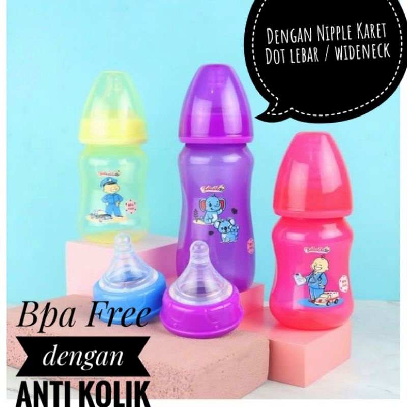 Botol Dot Susu Wideneck Anak Bayi Dodot Leher Karet Nipple Besar Lebar Wide Neck Bpa Free Reliable P