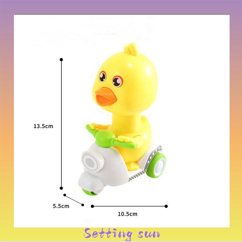 Mobil Pull-back Bebek Kuning Kecil Tipe Dorong Mobil Mainan Anak Laki-laki Perempuan TN