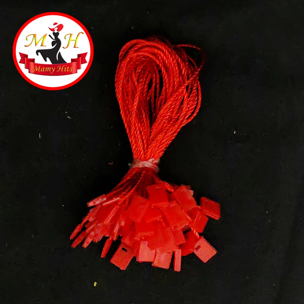 

Tali Hang Tag / Nylon / Lock Pin / Tali Hangtag / Merah (100 pcs)