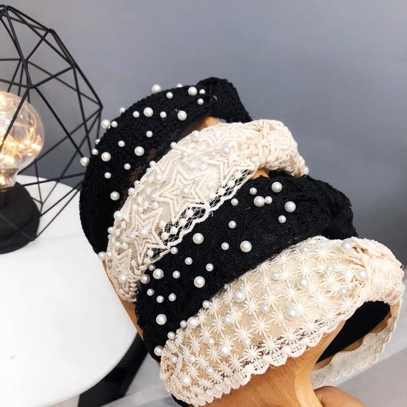 bando-165 Women Girls Cross Bee Hairband Hair Band Female Sweet Patchwork