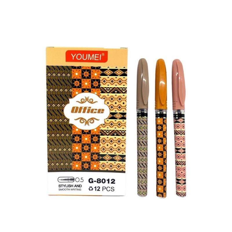 Medan Termurah (Harga satuan) Motif batik pulpen gel youmei motif batik