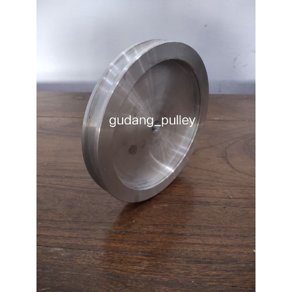 pulley puli alumunium A1 x 4 inch as buntu - 30 mm