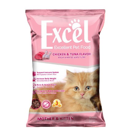 Excel Mother &amp; Kitten 500gr FreshPack no bolt maxi lezato murah