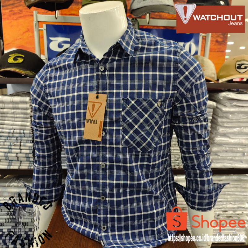 WATCHOUT JEANS BIPSP KEMEJA LENGAN PANJANG JS302800127 NAVY
