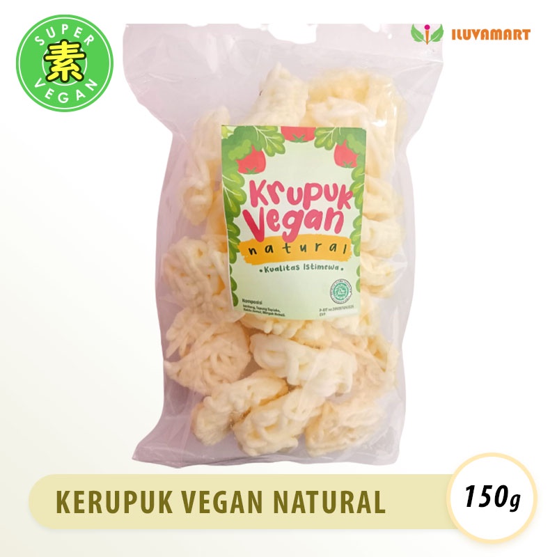 

Kerupuk Vegan Natural 150gr Kerupuk Keriting Putih