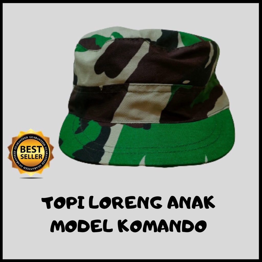 Topi Loreng Tni AD &amp; Tni AU - Rimba,Komando,Baret Hijau,Baret Merah,Baret Biru - Profesi Anak Loreng TNI